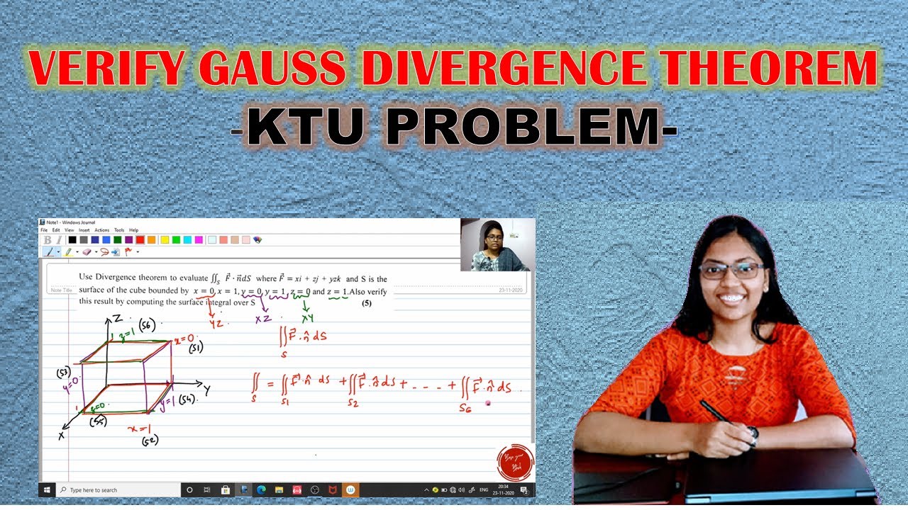 Gauss Divergence Theorem |Example Cube Problem |Vector Calculus #KTU #AMIE