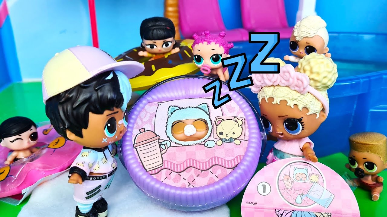 УСНУЛ В БАССЕЙНЕ!😲 ЛОЛ СЮРПРИЗ BABY BUNDLE Куклы ЛОЛ в детском садике! Смешные мультики Даринелка