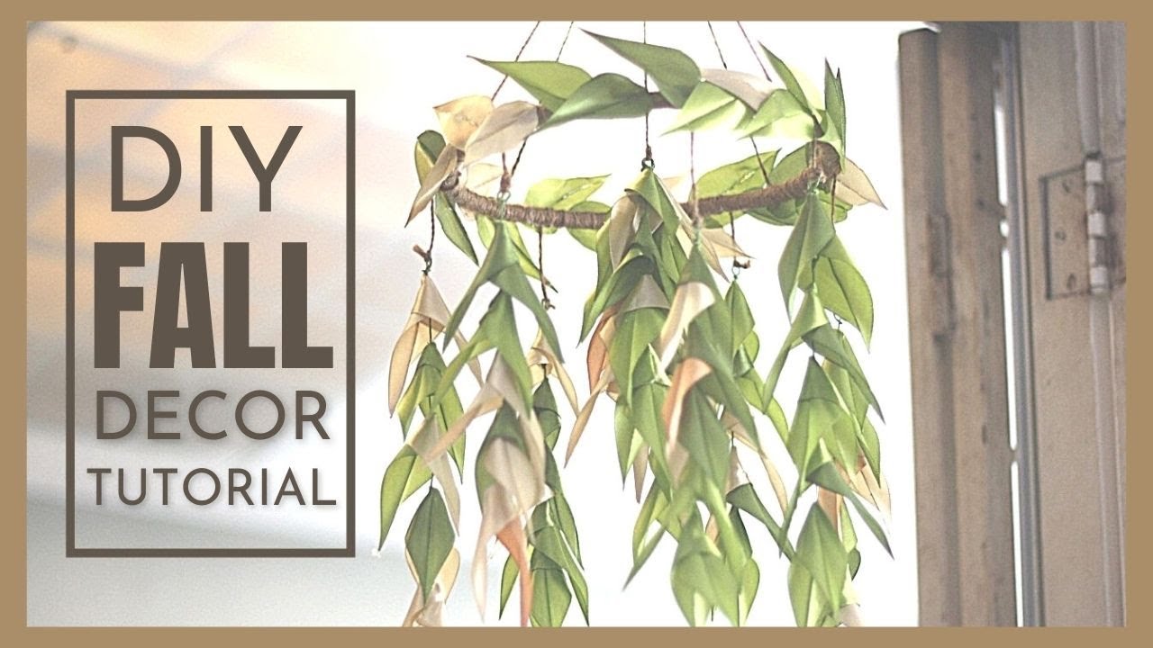 DIY RUSTIC DECORATIONS: How to Make a Willow Leaf Mobile Tutorial