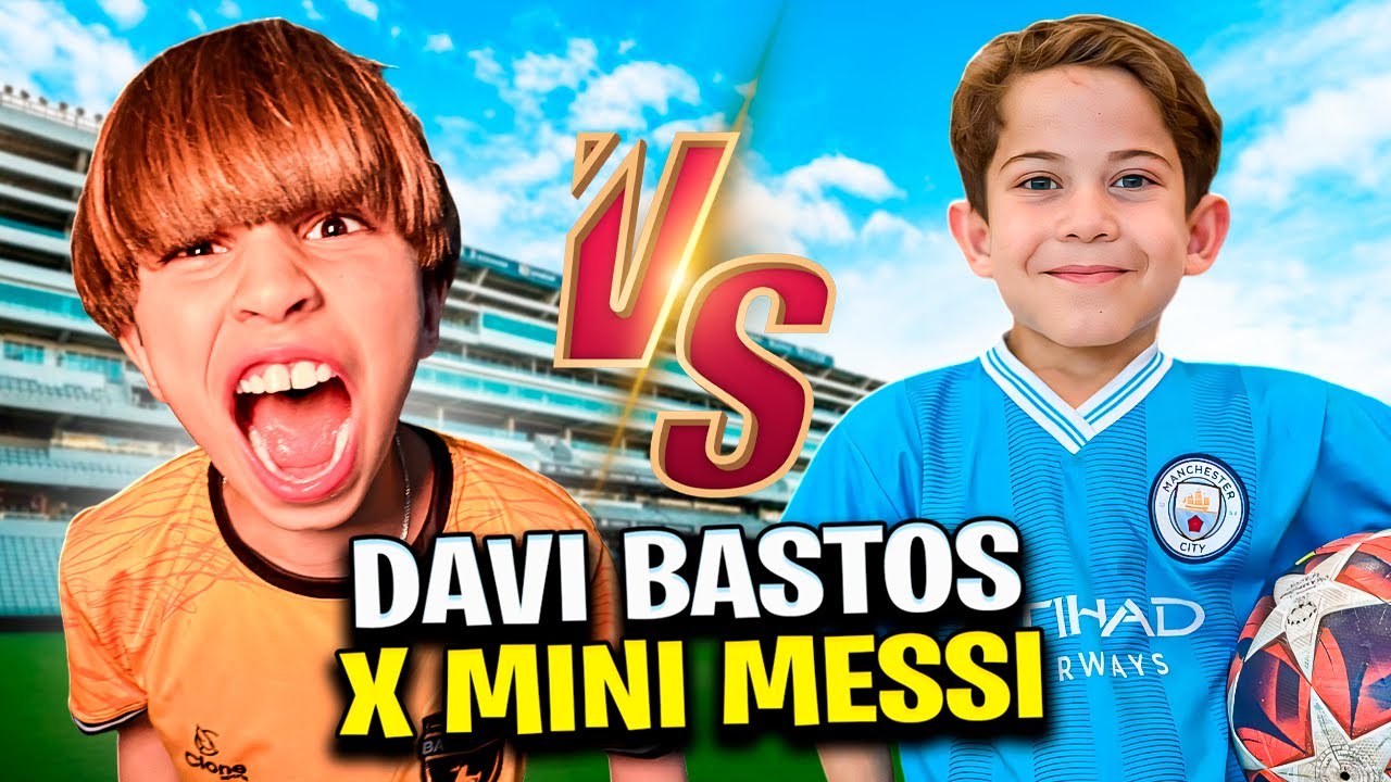 MINI MESSI X DAVI BASTOS - O MENOR X1 DA INTERNET!