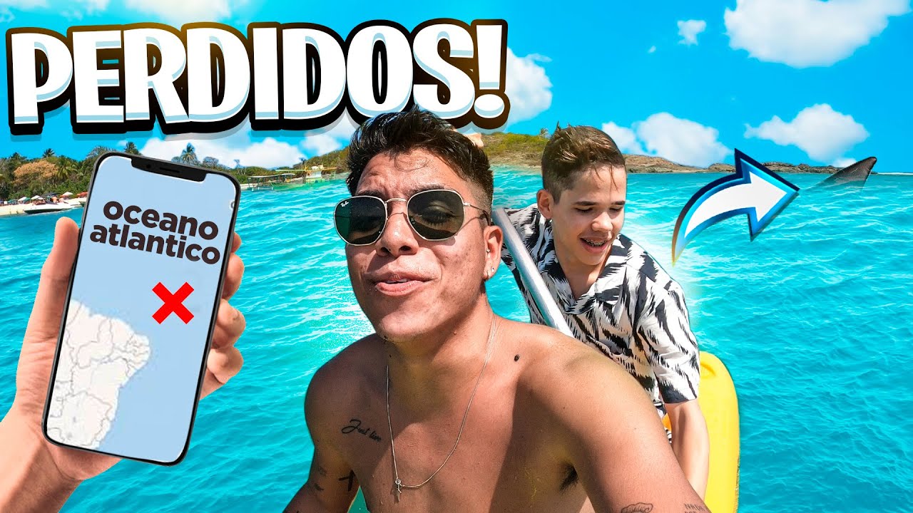 FICAMOS PERDIDOS EM ALTO MAR E ELE NÃO SABE NADAR !