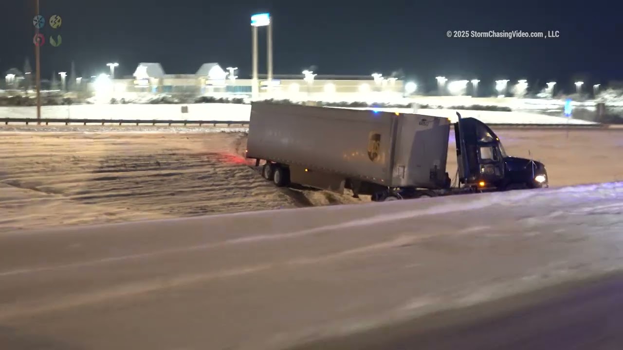 Multiple Accidents in the Winter Storm in Dayton, Ohio