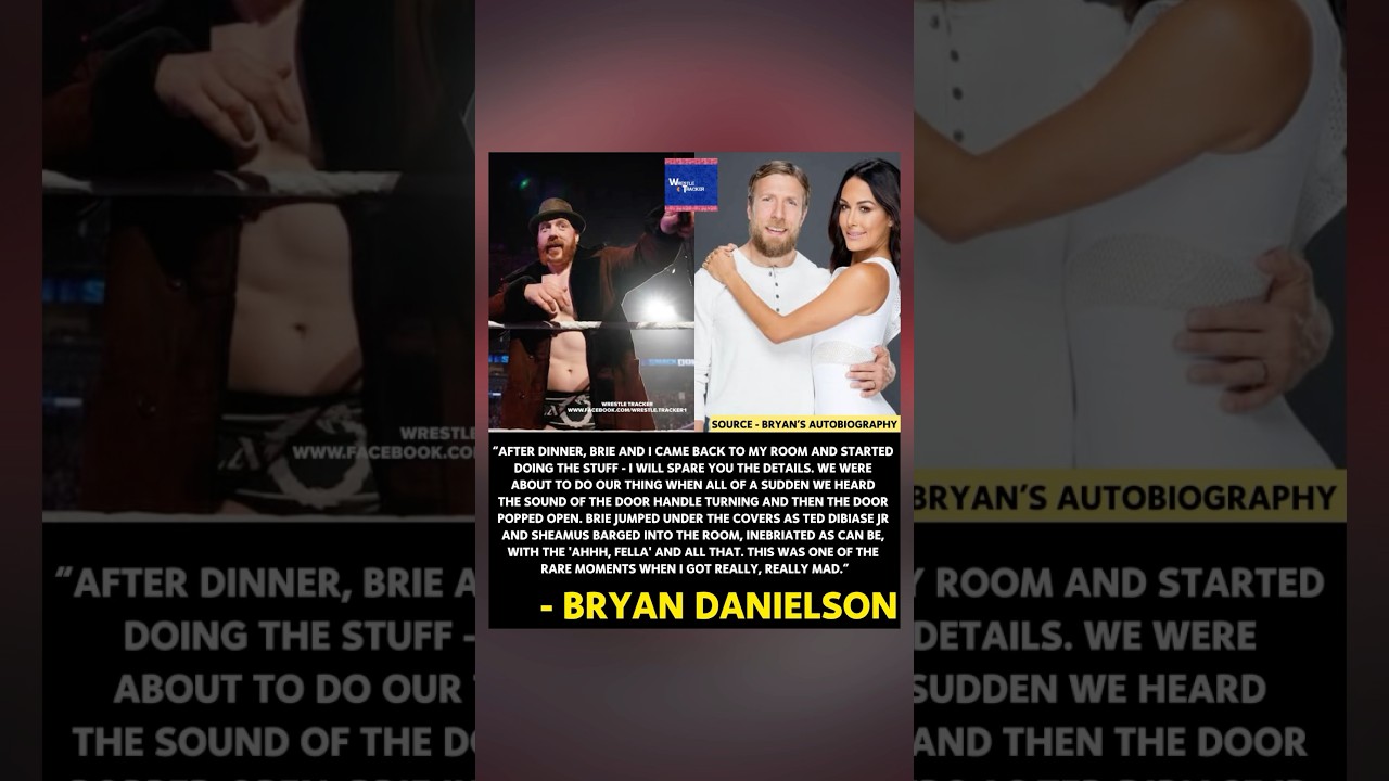 Sheamus walked in on Bryan Danielson and Brie Bella on their 1st night #briebella #wwe #aew