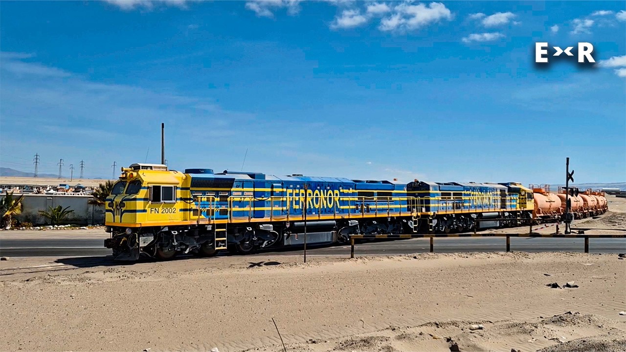 FERRONOR MEJILLONES | Pruebas del nuevo servicio ferroviario para Minera Escondida