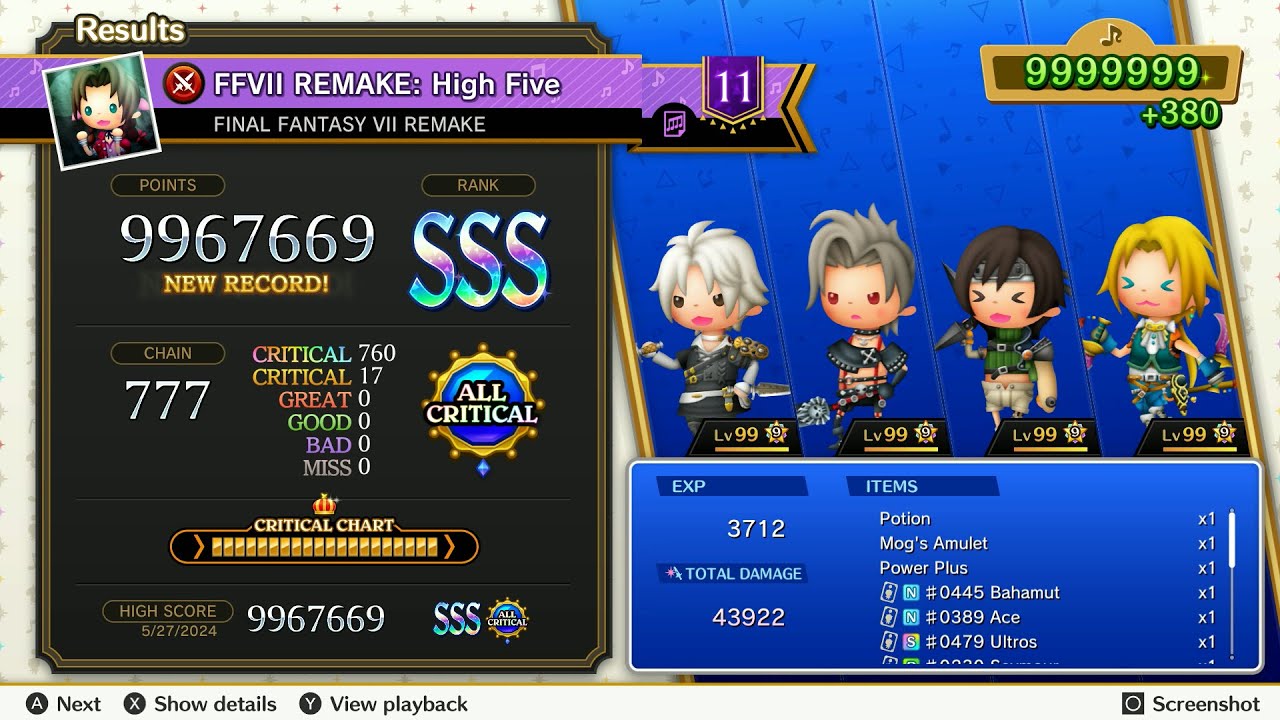 Theatrhythm Final Bar Line : FFVII Remake - 