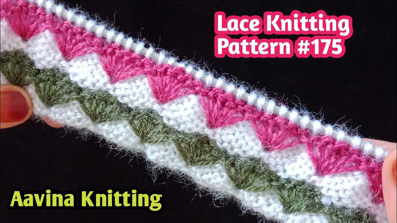 Easy knitting sweater design #175 / Lace Knitting Pattern / knit lace design