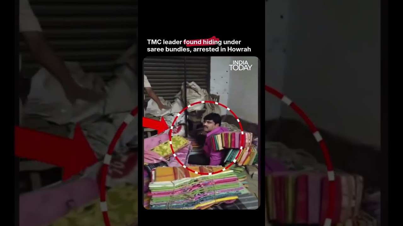 Bengal News: TMC Leader Hides In Saree Shop | Viral Video From Howrah Amid &lsquo;Cut Money&rsquo; Allegations