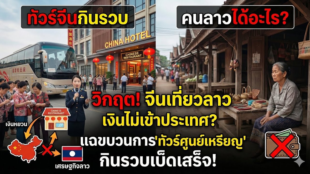 วิกฤตเงียบ! จีนเที่ยวลาว แต่คนลาวไม่ได้อะไรเลย