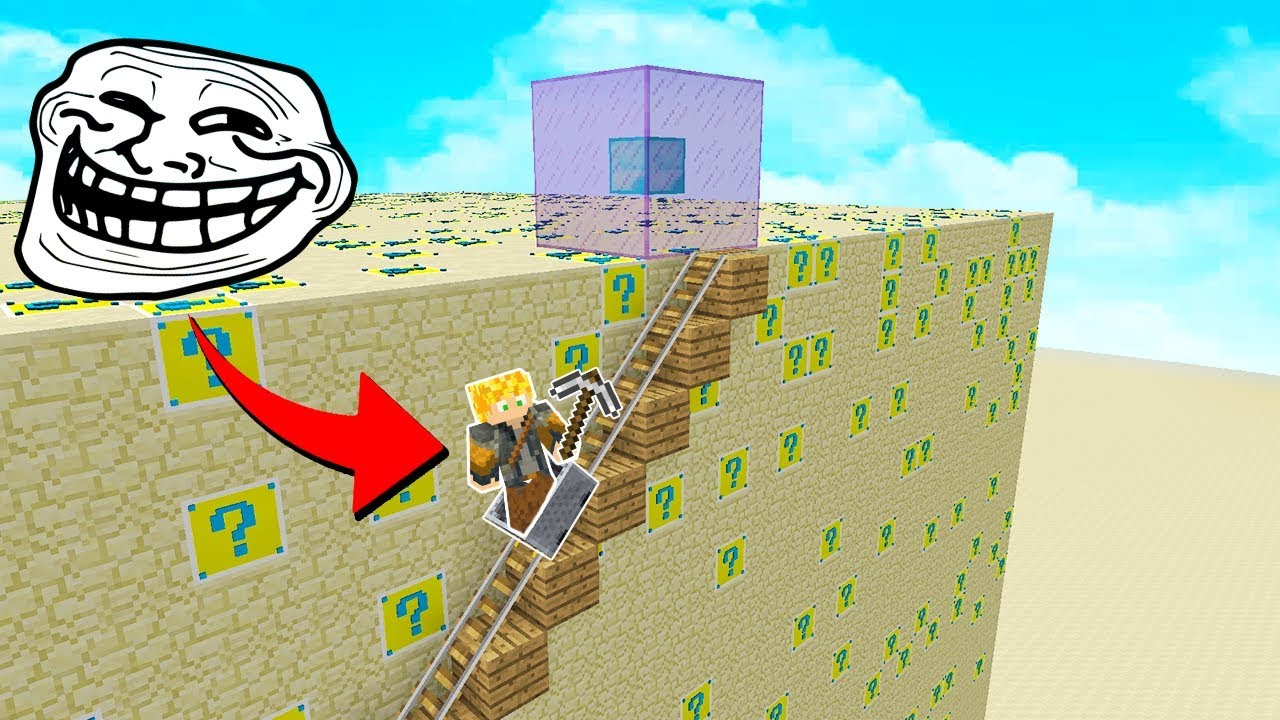 CUBÃO TROLL DO TÚNEL DE TREM SECRETO NO MINECRAFT