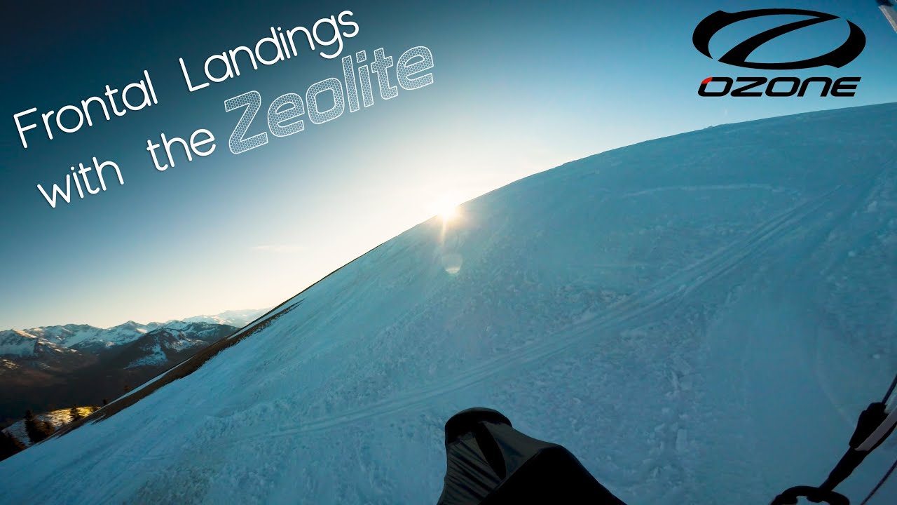Paragliding frontal landing training (bonus stall) - Ozone Zeolite