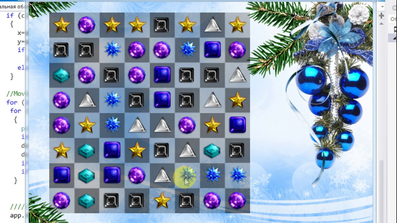 Let's make 16 games in C++:  Bejeweled (Match-3)