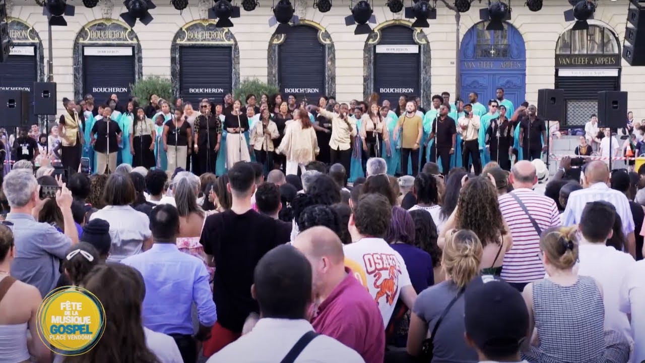 Total Praise Mass Choir à la Place Vendôme - Fête de la Musique Gospel 2025