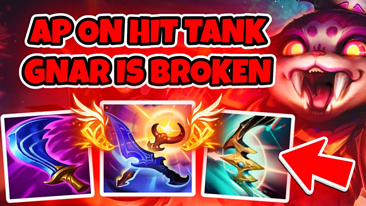AP ON HIT TANK GNAR IS SO BROKEN IN SEASON 16!!! SECRET OP COUNTER BUILD VS MALPHITE!!!