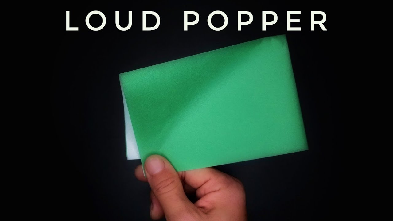 How to make paper popper! Loud and easy origami!