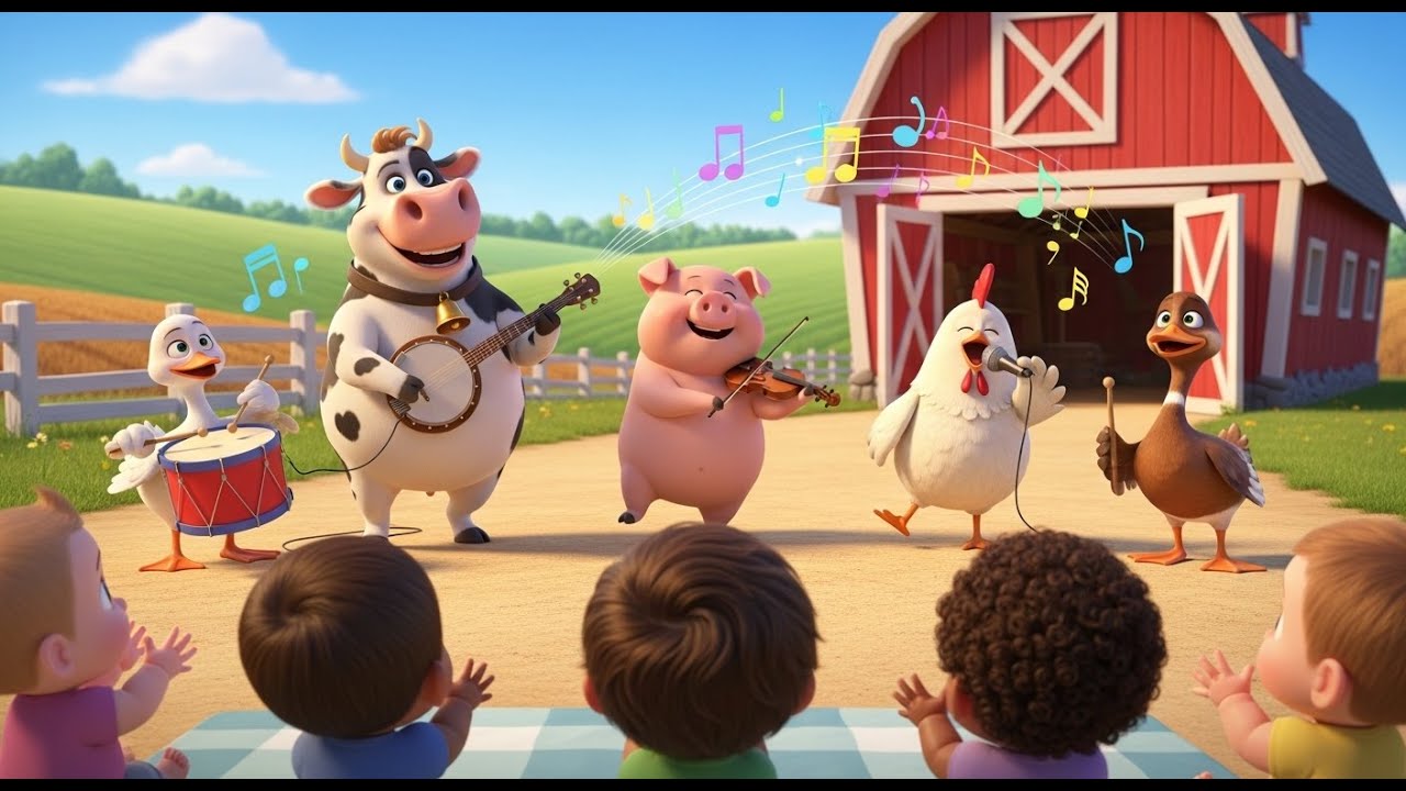 Old MacDonald Had a Farm 🚜🐄 | Fun Animal Sounds Song for Babies & Toddlers