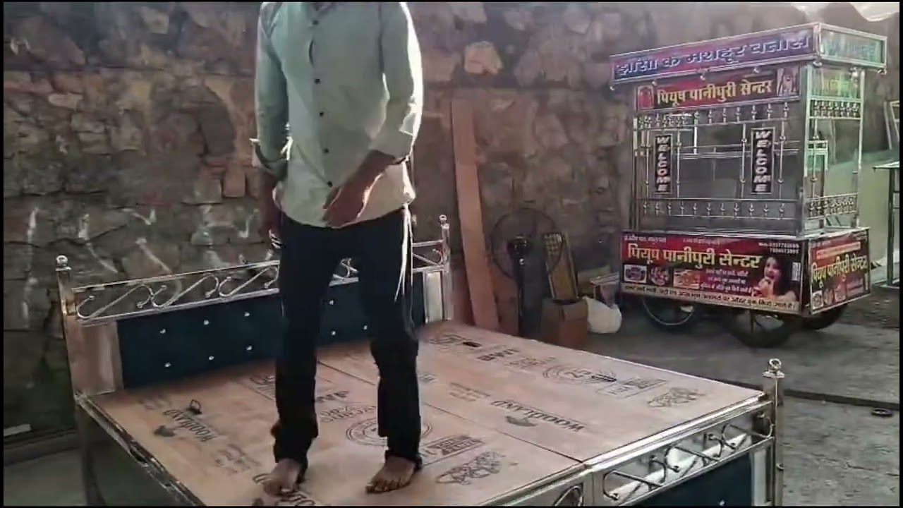 ##स्टील double bed ☎️9452505663 Lalu