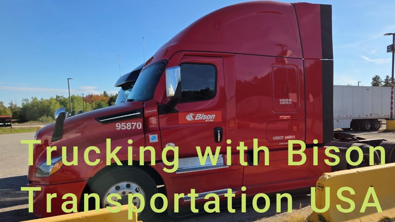 Первый опыт вождения грузовика с Bison Transportation (тур на грузовике) (путешествие мужа)