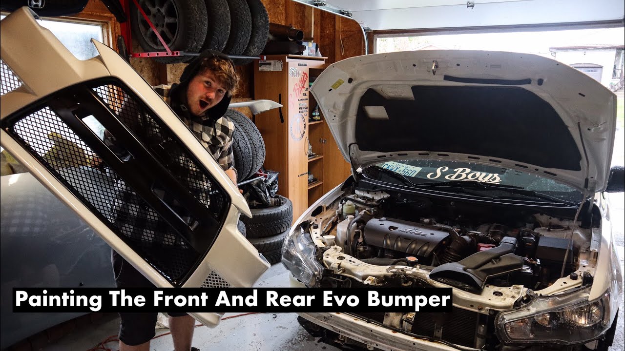Painting The Front And Rear Evo Style Bumper Conversion Kits!