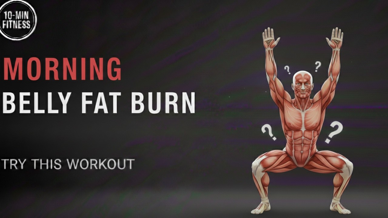 10-Min Morning Workout to Burn Belly Fat All Day
