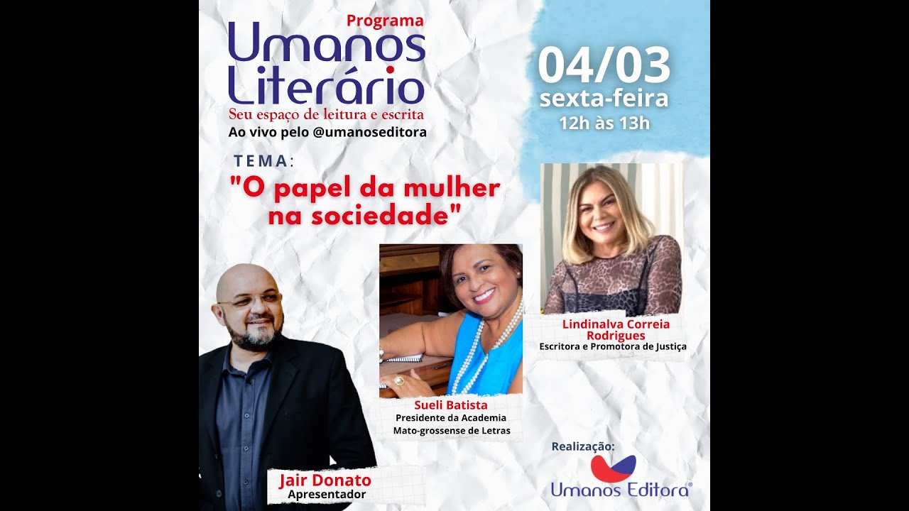 UMANOS LITERÁRIO - Recebe Lindinalva Rodrigues e Sueli Batista em 