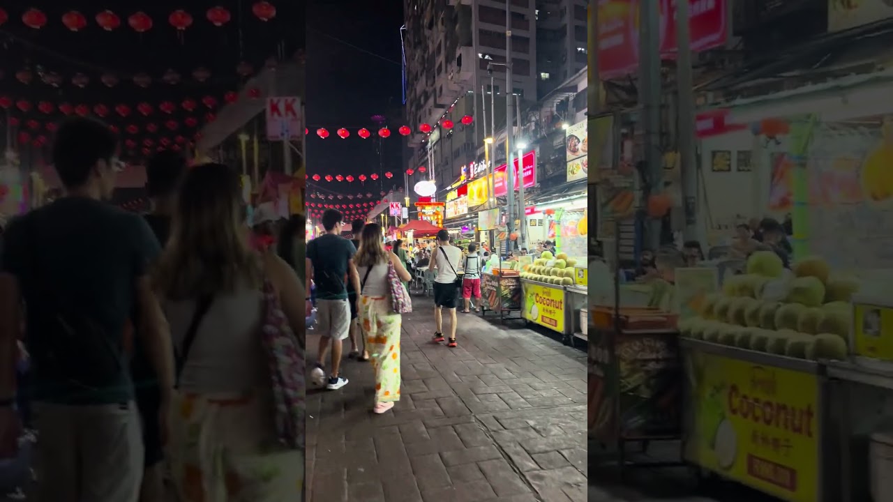 Night market In Kuala Lumpur, Malaysia 🇲🇾 