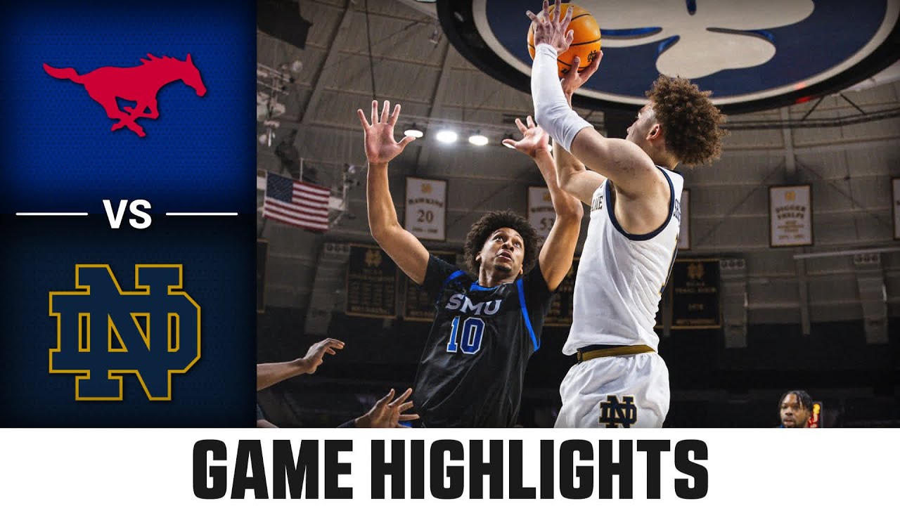 SMU vs. Notre Dame Game Highlights | 2024-25 ACC Men's Basketball