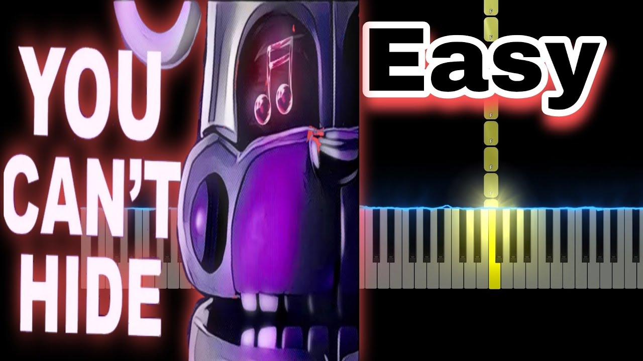 [SFM] FNAF SISTER LOCATION SONG - "You Can't Hide" CK9C (Easy Piano Tutorial)
