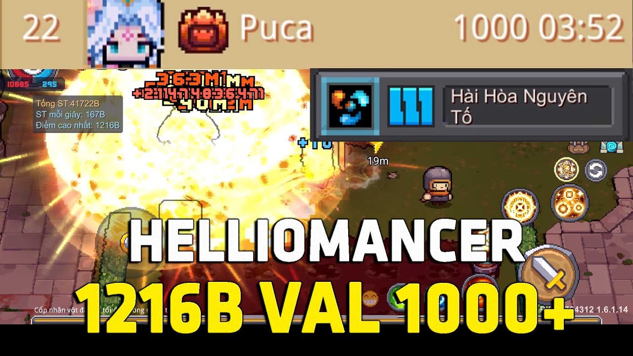 Build HELIOMANCER Thuần Lửa 1216B+ Valkyrie 1000 | SS2 Soul Knight Prequel #PUCA