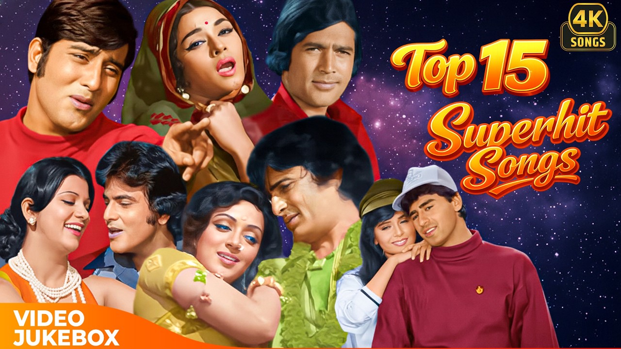 Top 15 Superhit Songs 🎶 | Evergreen Bollywood Hits 4K Jukebox | Non-Stop Bollywood Superhits 🎧