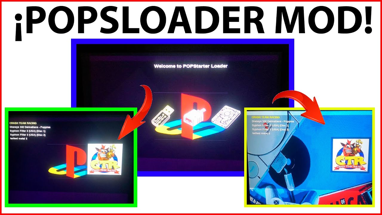💥¡FINALENTE UNA VERSION MODIFICADA DEL POPSLOADER! [PASO A PASO] IMÁGENES en LISTA DE JUEGOS PS1