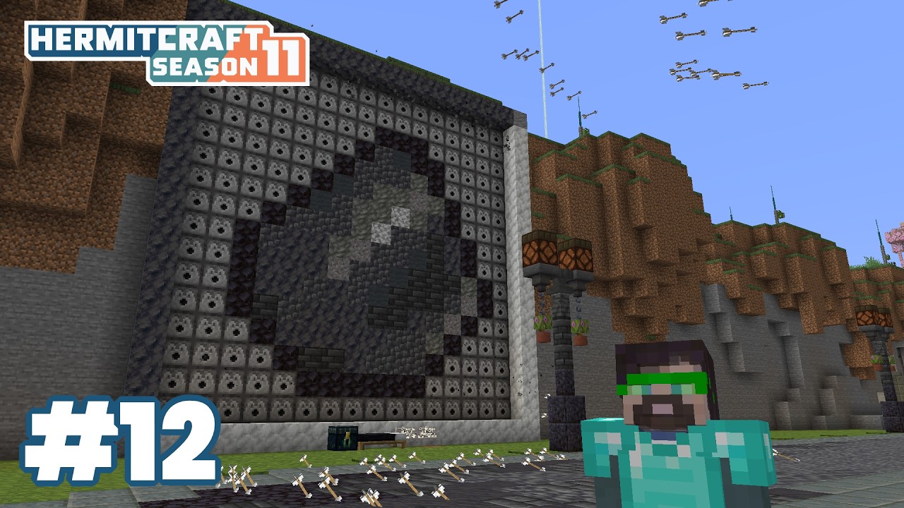 Free arrows via the Flint Nap! Shop build on G Street! — HermitCraft 11: ep 12
