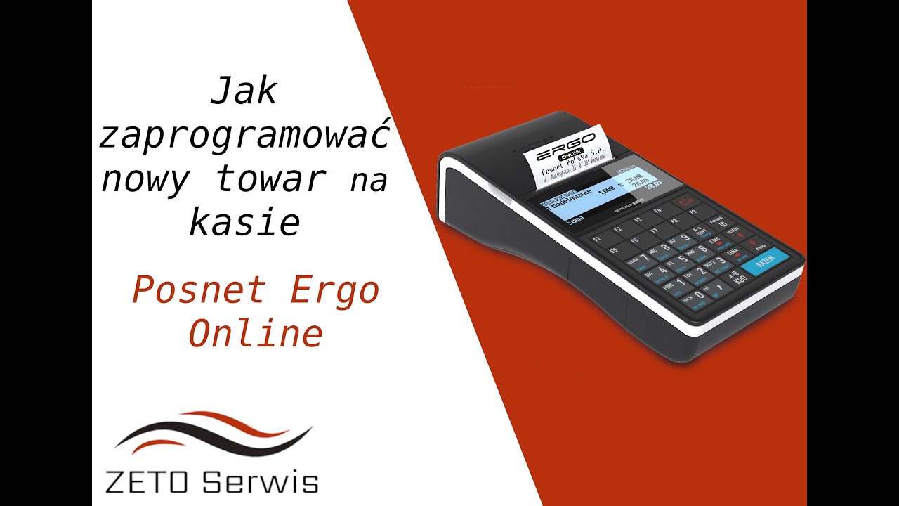 Jak zaprogramować nowy towar na kasie Posnet Ergo Online