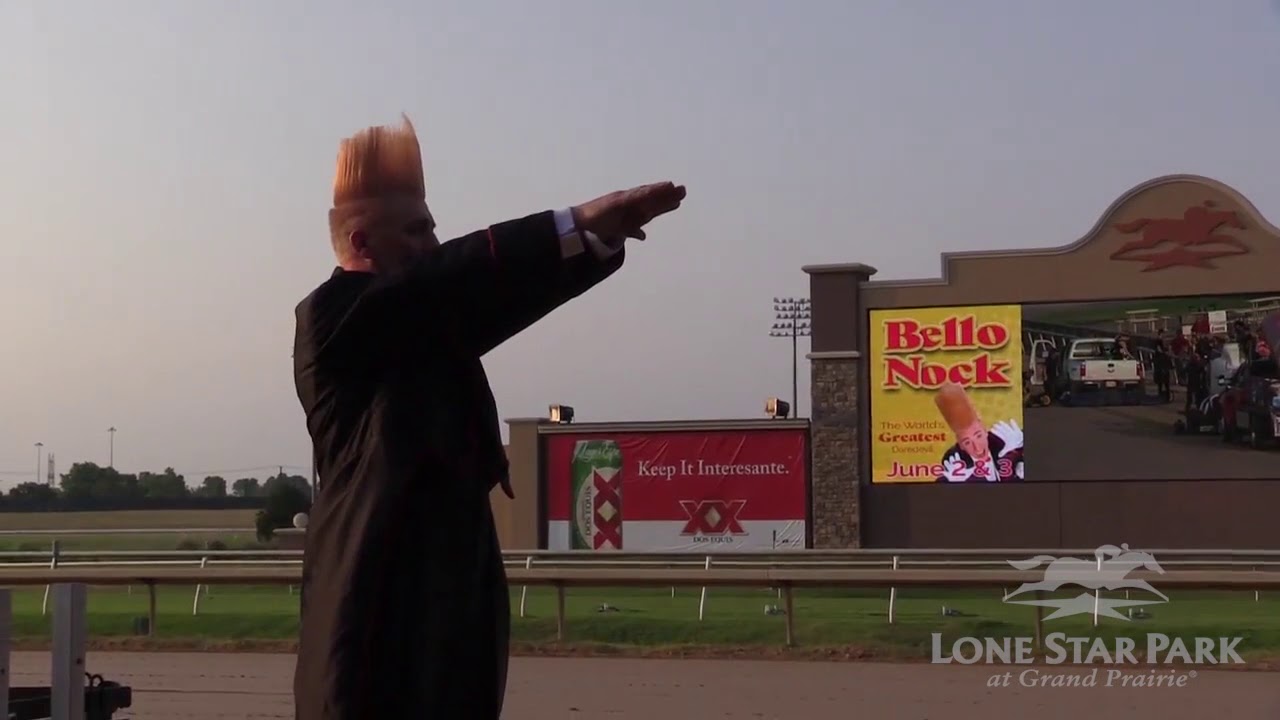 BELLO NOCK AT LONE STAR PARK SHOOTS OUT OF CANNON
