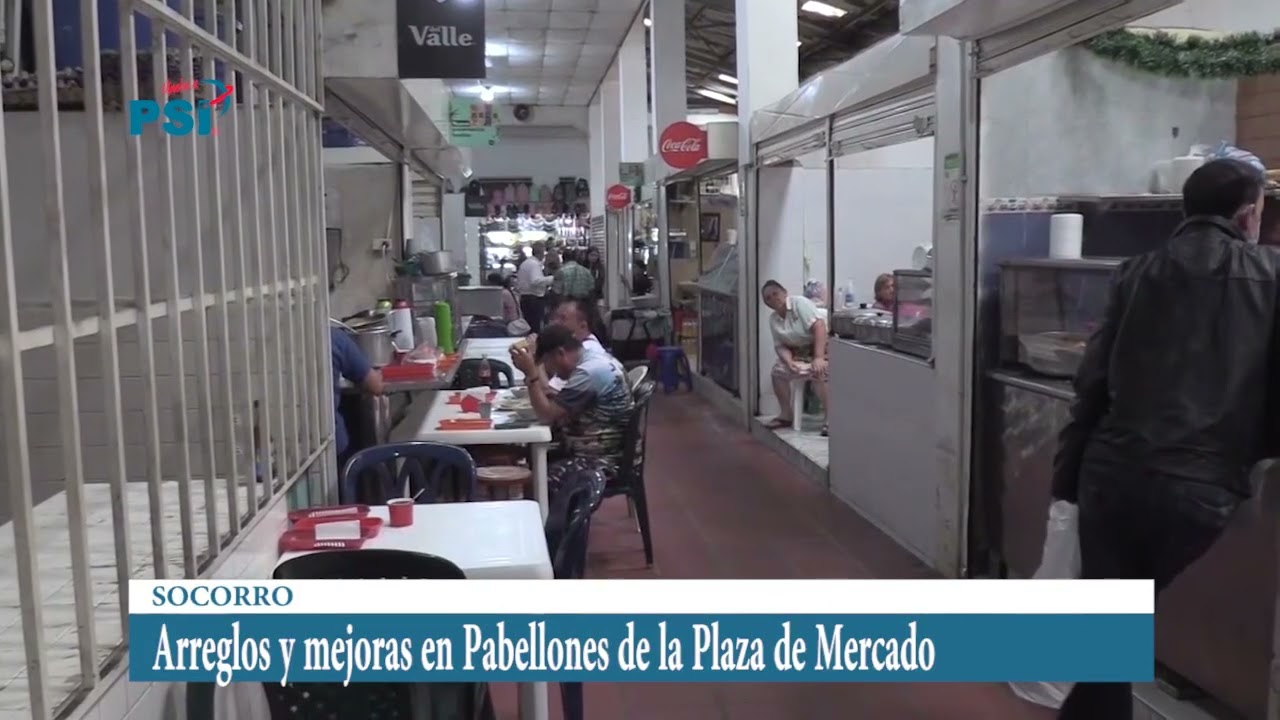 Arreglos y mejoras en Pabellones de la Plaza de Mercado en el Socorro