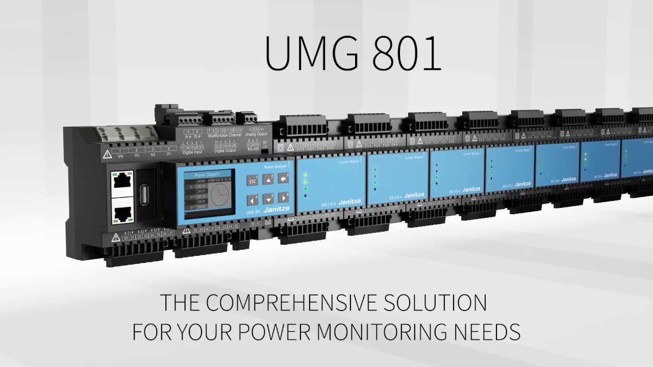Janitza UMG 801, de enige echte, compacte, modulaire all-in-one analyser