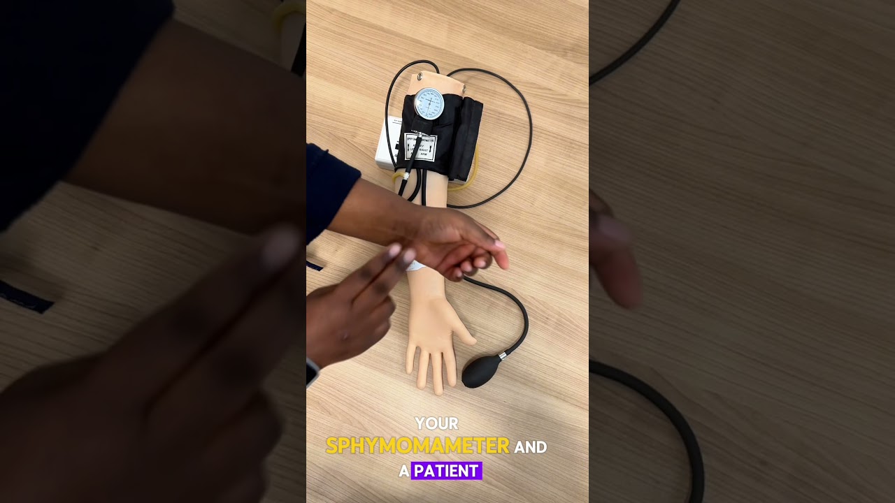 How to Measure Manual Blood Pressure | Student Nurse Tips! #nursing #studentnurse