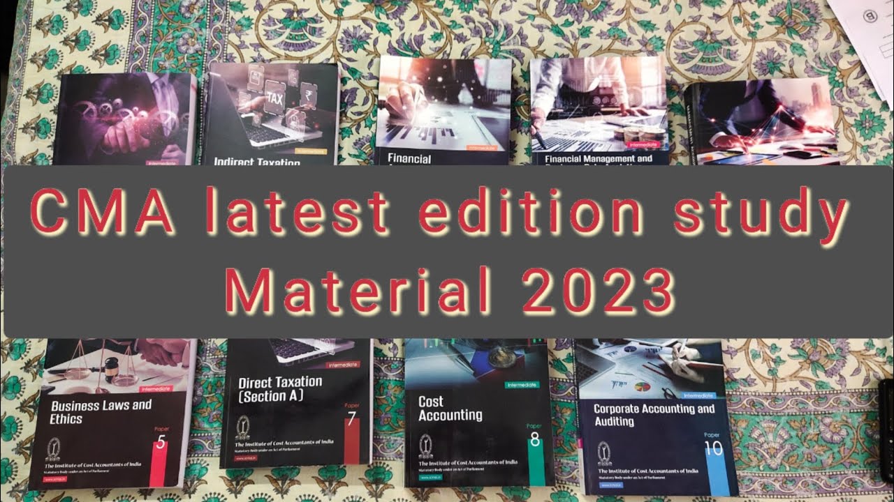 CMA Intermediate Books Unboxing | Both Group | CMA Intermediate Study Material 2023 | Rohan Shaw🎓