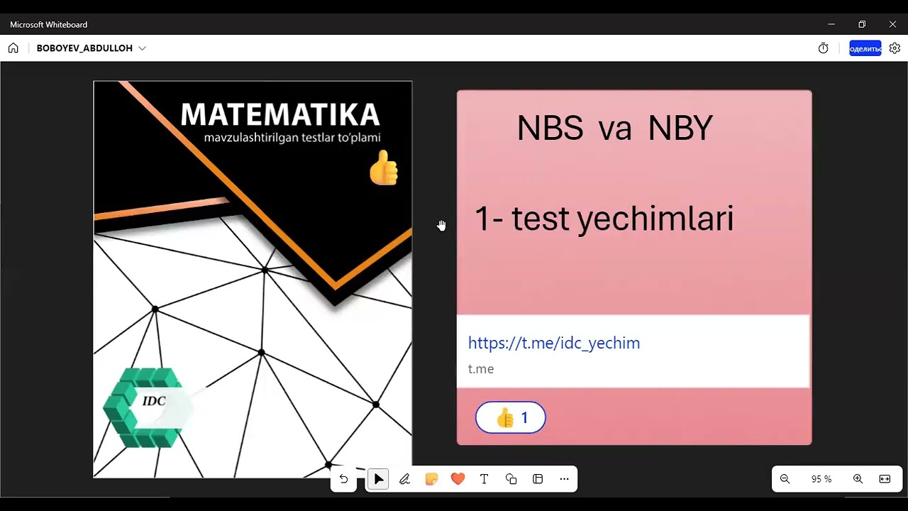 IDC_ NBS va NBY  1 - test yechimlari...Milliy Sertifikatga
