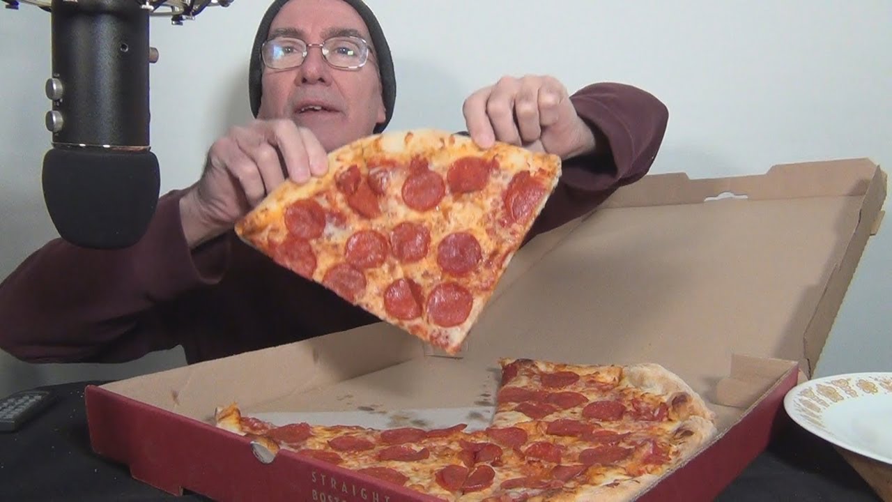 ASMR Eating Sals Pepperoni Pizza Whispering