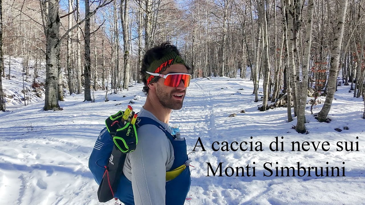 A caccia di neve sui monti Simbruini