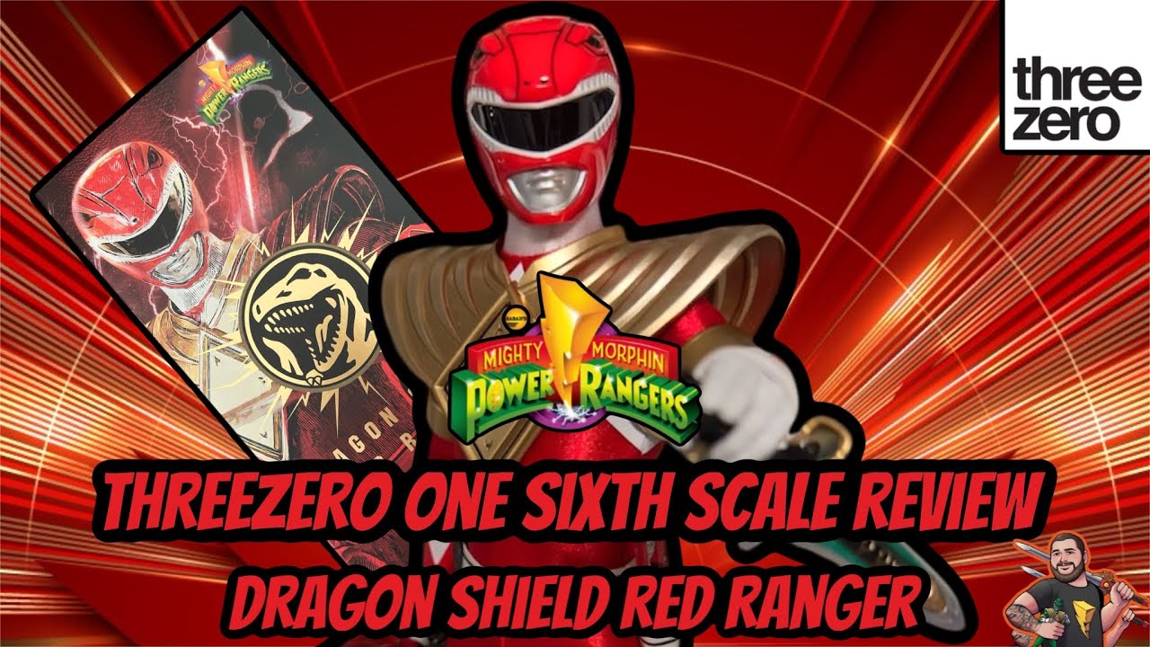 ThreeZero Mighty Morphin Power Rangers Dragon Shield Red Ranger one sixth scale figure review