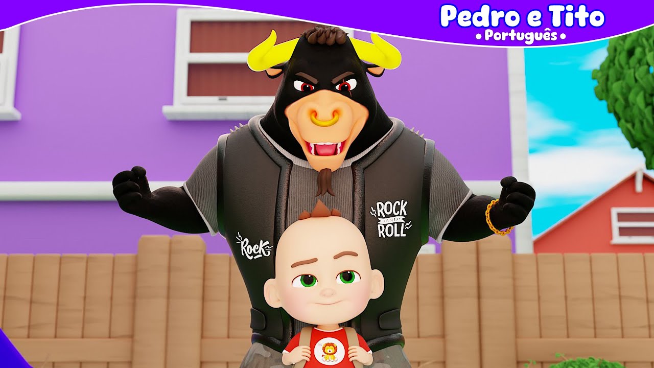 Cuidado Tito o Touro da Cara Preta está querendo Pegar!! - Pedro e Tito | Vídeo Infantil | Português