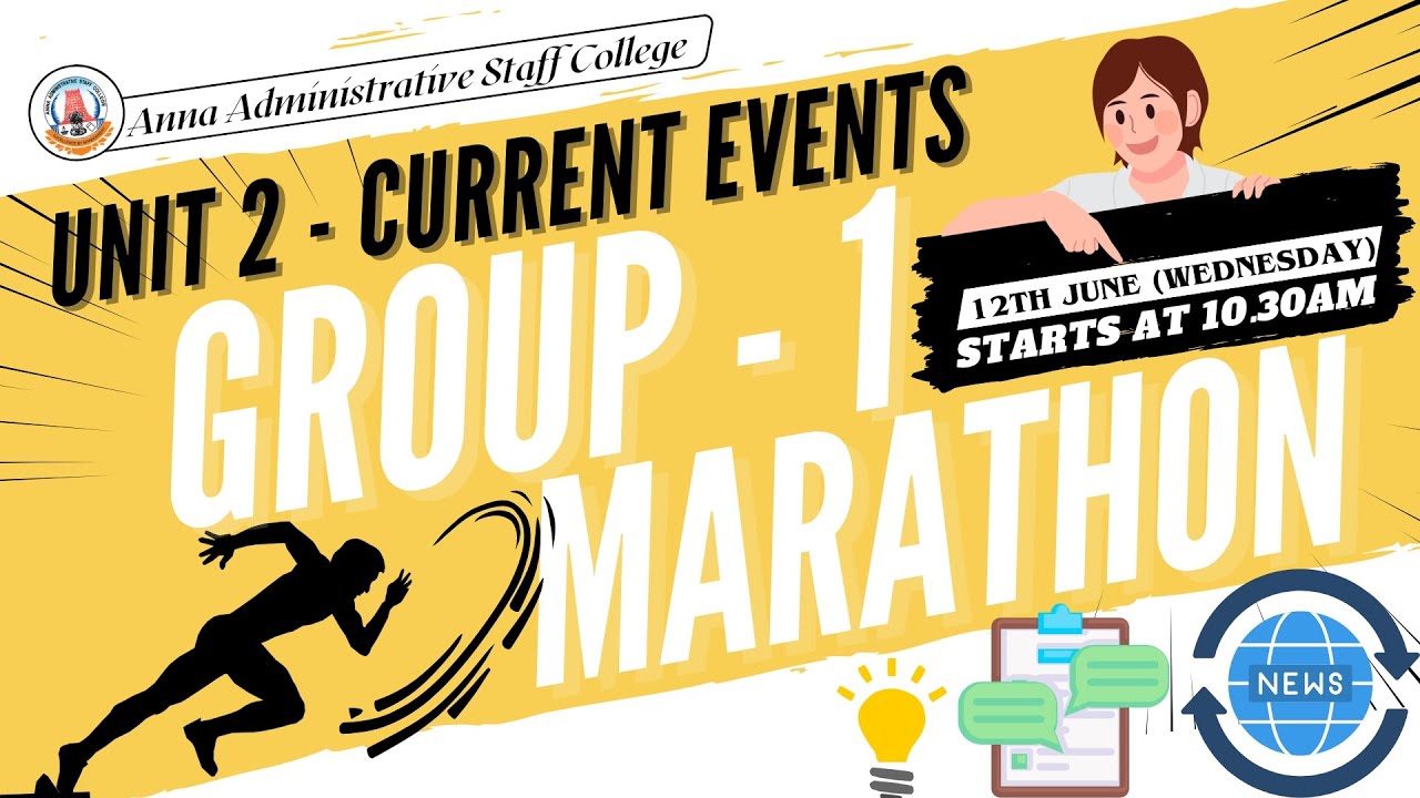 Complete Current Events in 1 Live Marathon Class | TNPSC Group 1 Prelims