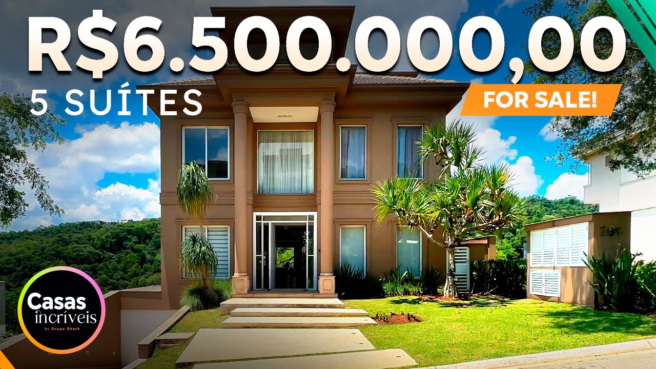 EXCLUSIVIDADE | CASA À VENDA R$6.500.000,00 | ALPHAVILLE SÃO PAULO | 5 SUÍTES!