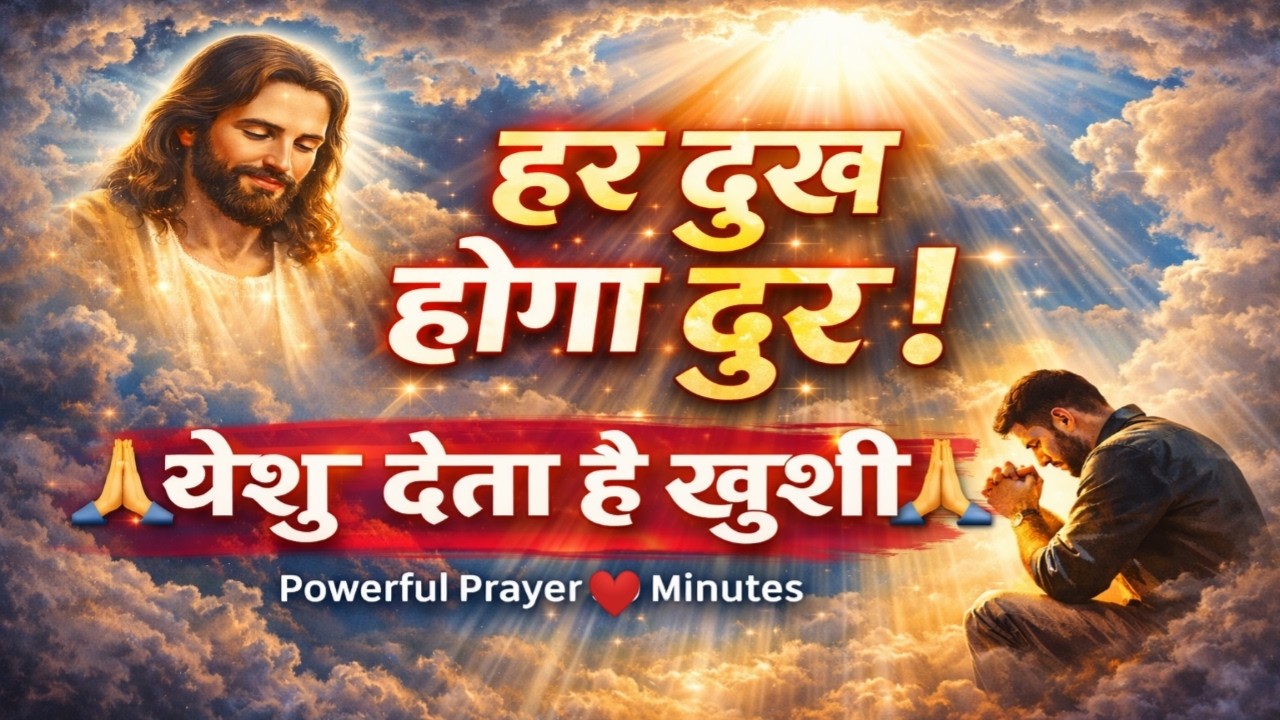 हर दुःख दूर होगा येशु के नाम में इस प्रार्थना को सुनकर तो देखो ! Jesus God Healing Prayer 🙏🏼