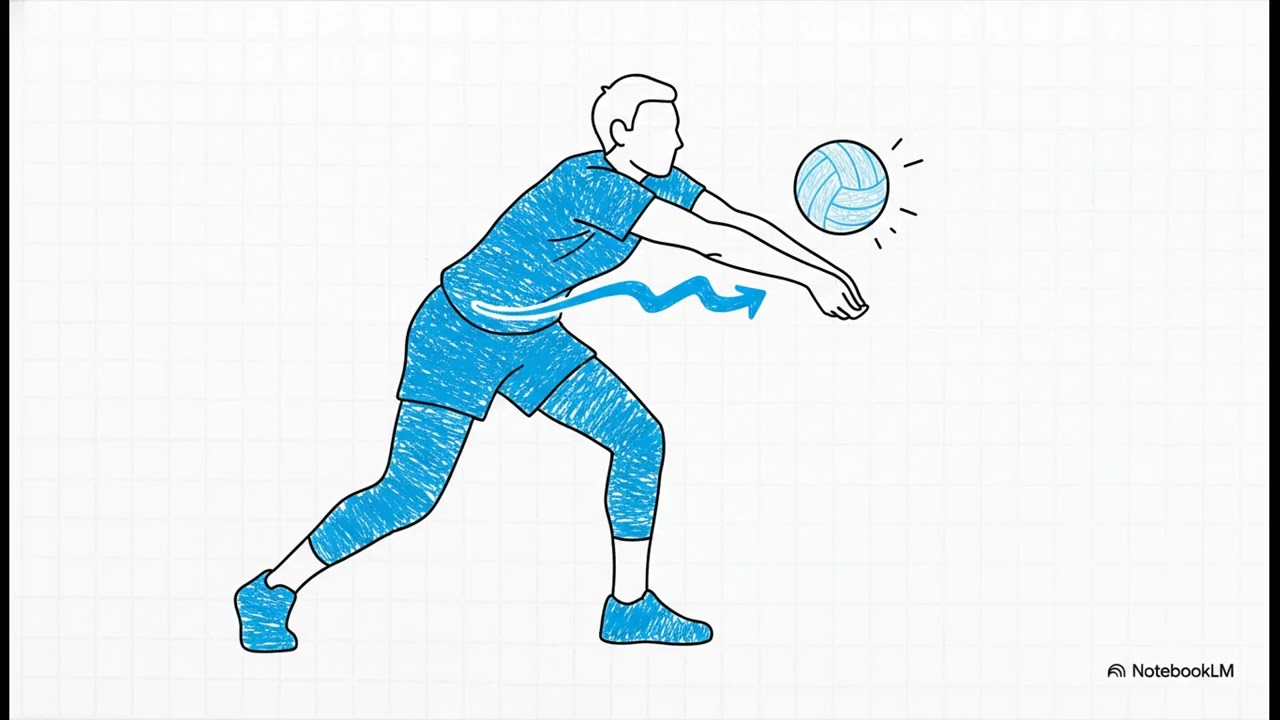 Волейбол.  Прийом та передача м'яча знизу двома руками.