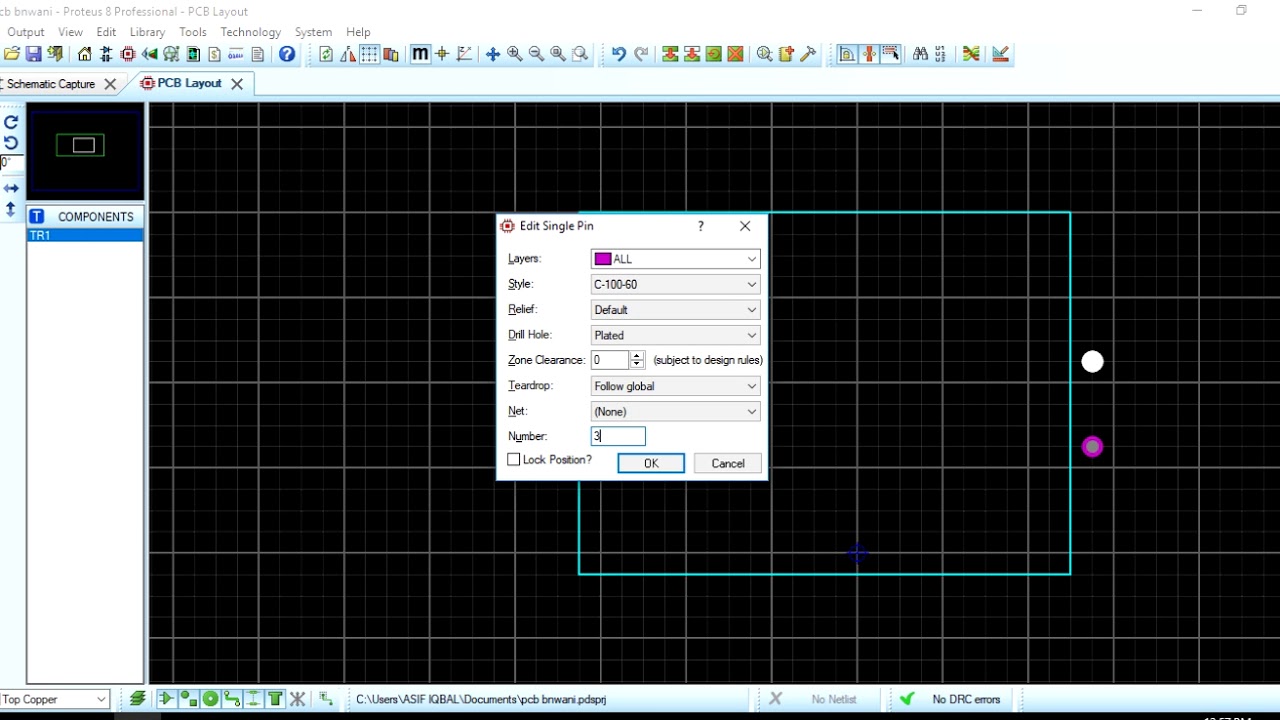 Proteus Transformer package making for beginners PCB