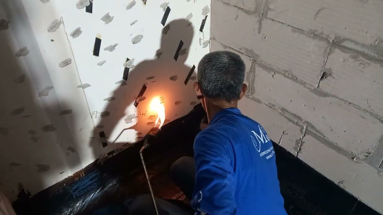 Pelapis Anti Bocor Membrane Bakar Sand Anti Bocor di Area Kamar Mandi / Bathroom Hub 081382706824