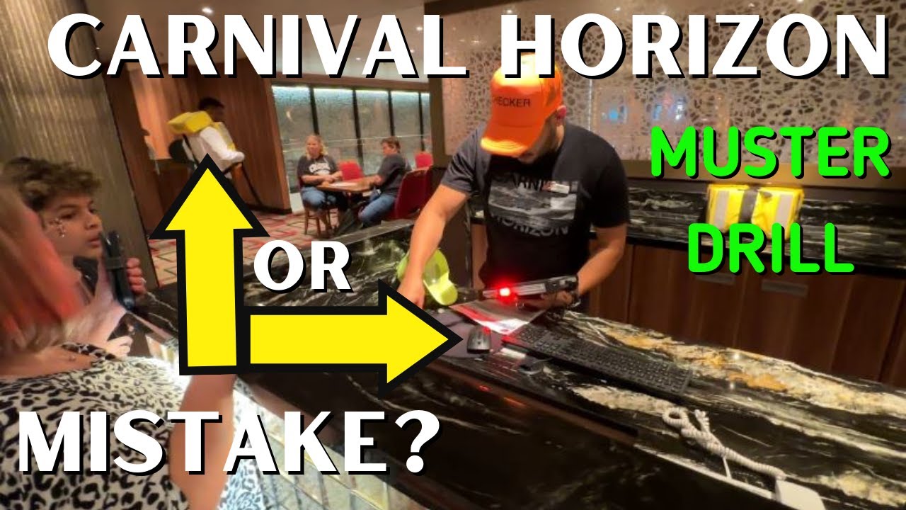 Carnival Horizon | Muster Station Process | Can You Catch The Muster Station Mistake?