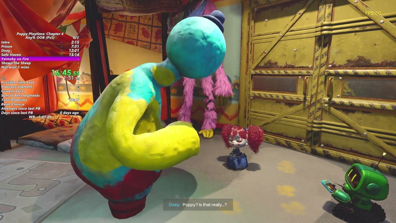 Poppy Playtime: Chapter 4 Any% (OOB/PS5) in 51:20